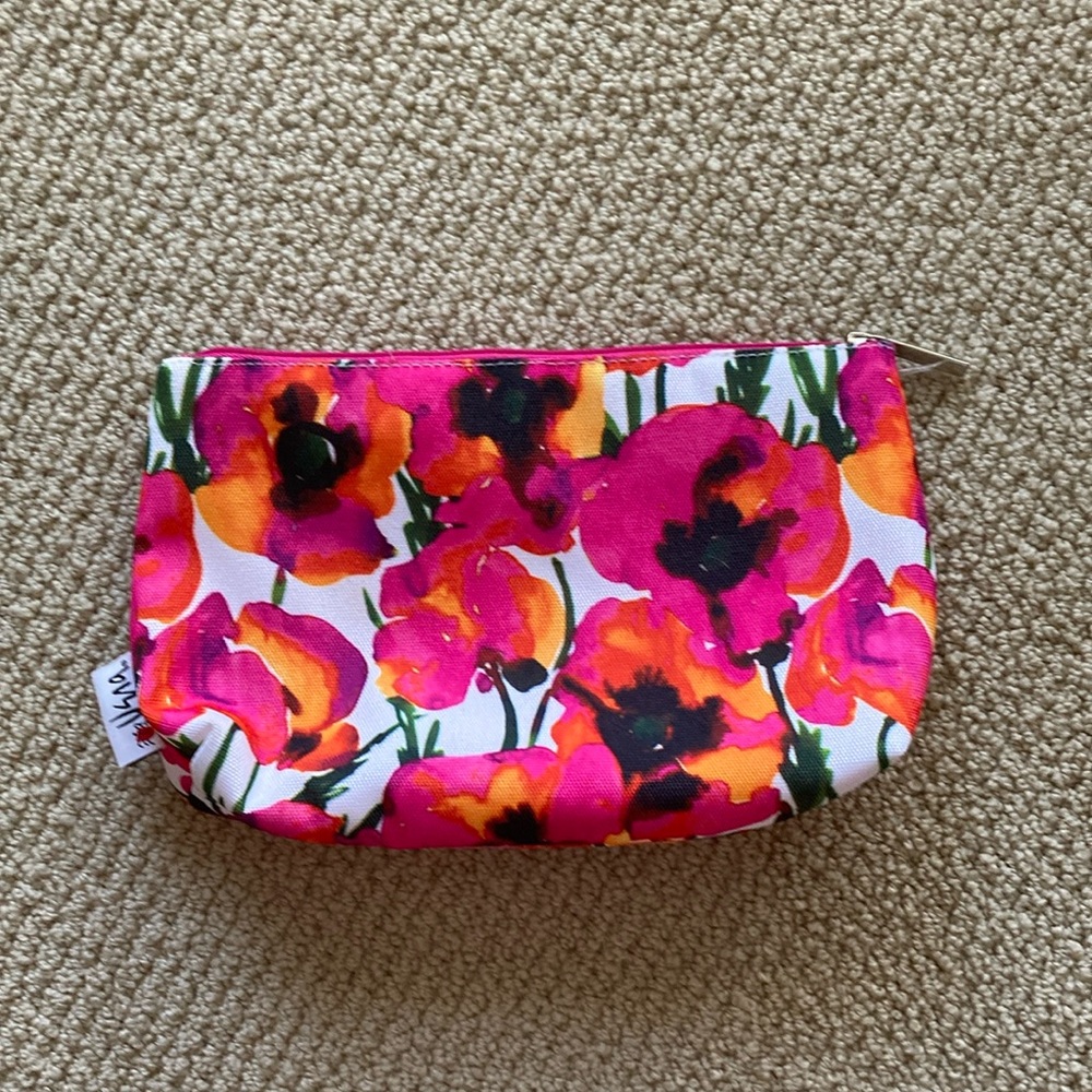 NEW Clinique Makeup Cosmetic Case Bag Brush Holder Accessories Handbag NWOT